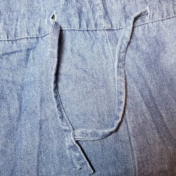 QT By Andres Women Overalls One Size Prairie Maternity Motherhood Jean Denim - Picture 6 of 9